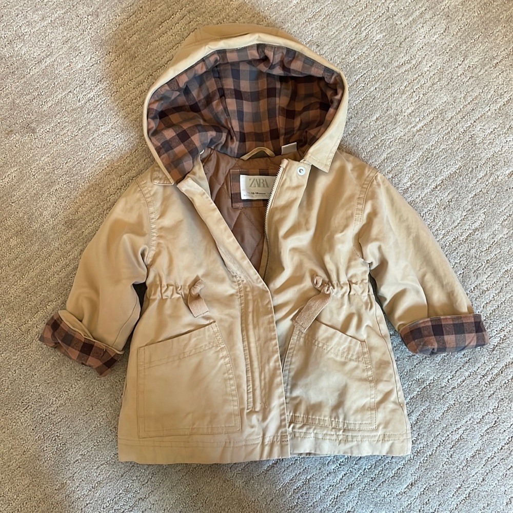 Zara coat size 12-18months